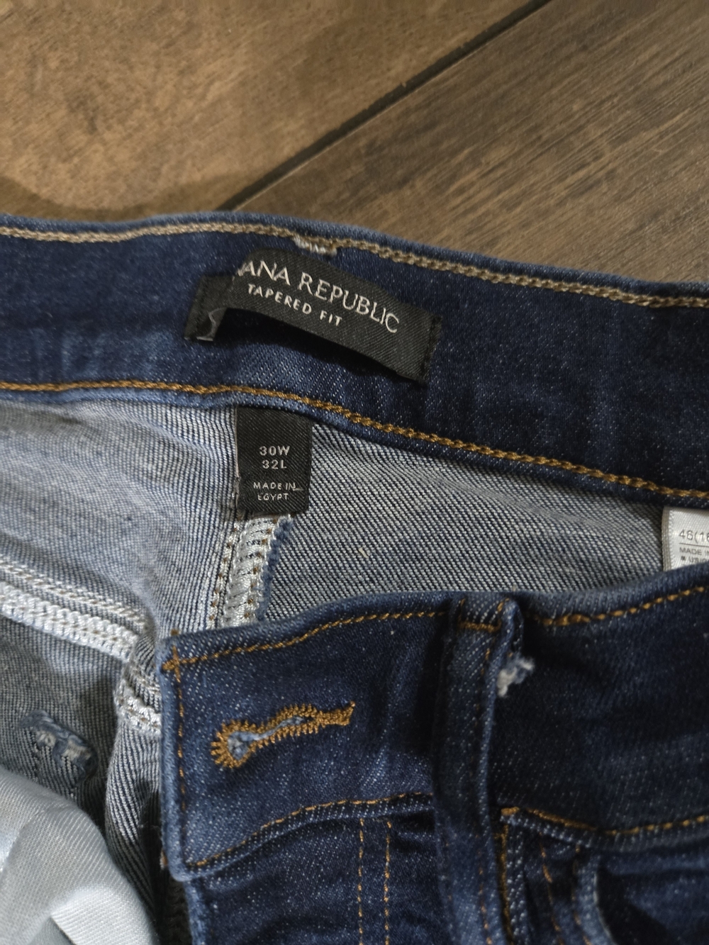 Banana Republic Dark Indigo Tapered Jeans